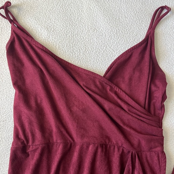 Lucy in the Sky Deep Red Dress - Picture 2 of 4